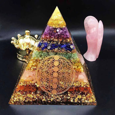 Chakra Healing Crystal Awakening Orgonite Pyramid